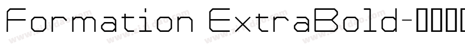 Formation ExtraBold字体转换